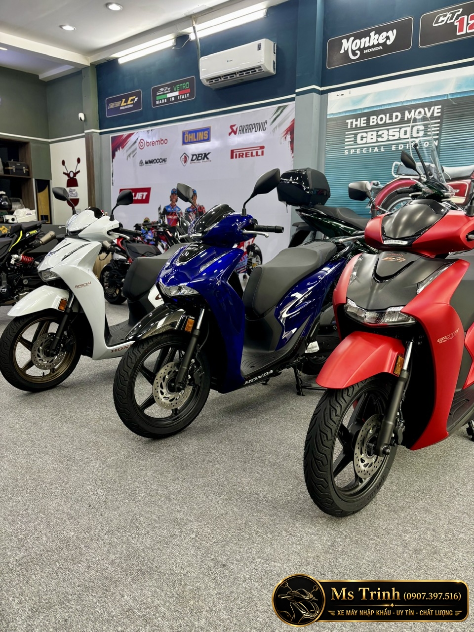 Sh150 Vetro Blue phong cách khác biệt ở giữa