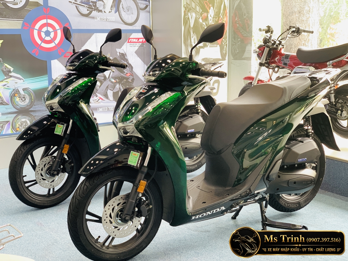 Honda SH150 Vetro Green xanh lục bảo phiên bản giới hạn trưng bày thực tế